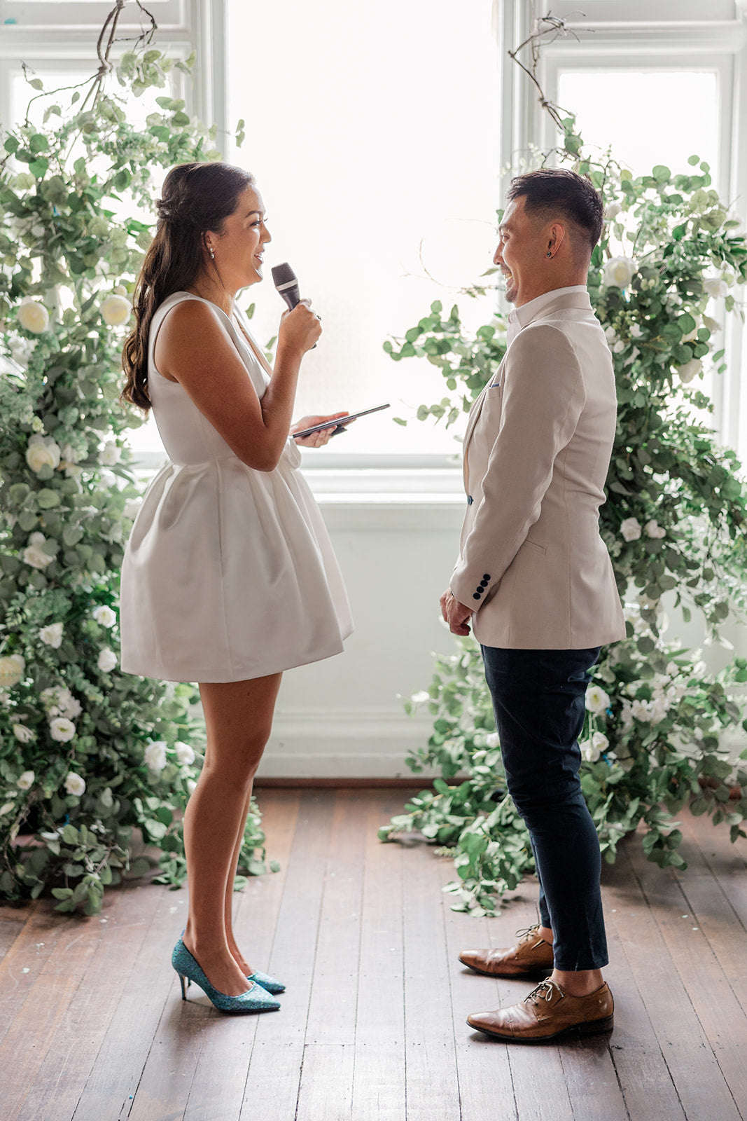 White Short Wedding Dress | Short White Bridal Dress | Elope Bridal