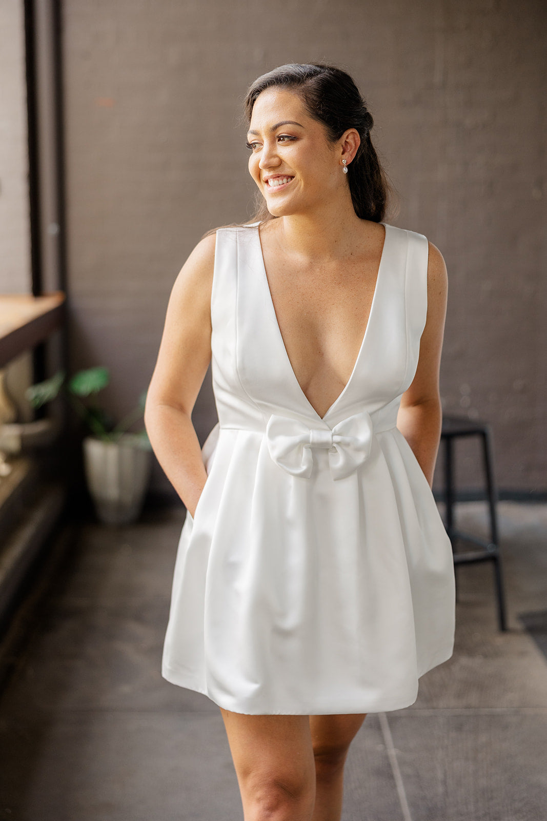 White Short Wedding Dress | Short White Bridal Dress | Elope Bridal